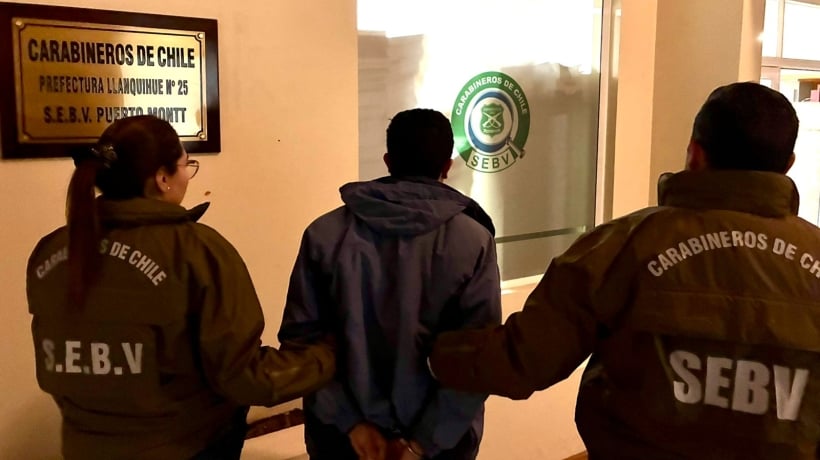 Prófugo por delitos cometidos en cuatro comunas del país fue detenido en Puerto Montt