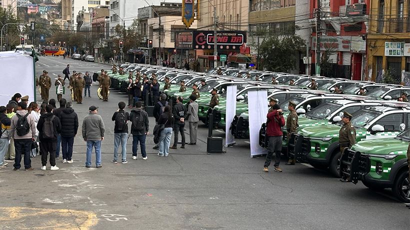 Carabineros de la Región de Valparaíso recibieron 41 vehículos policiales