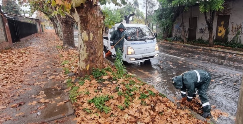 Hijuelas pasó la primera lluvia del año sin emergencias: cayeron 23 mm de agua