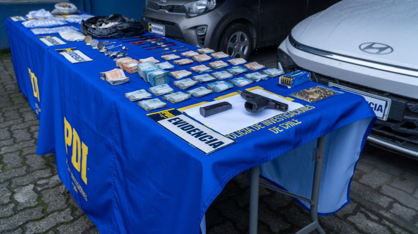Desarticulan banda que comercializaba droga en Talcahuano: se investiga su vinculación con robos en España
