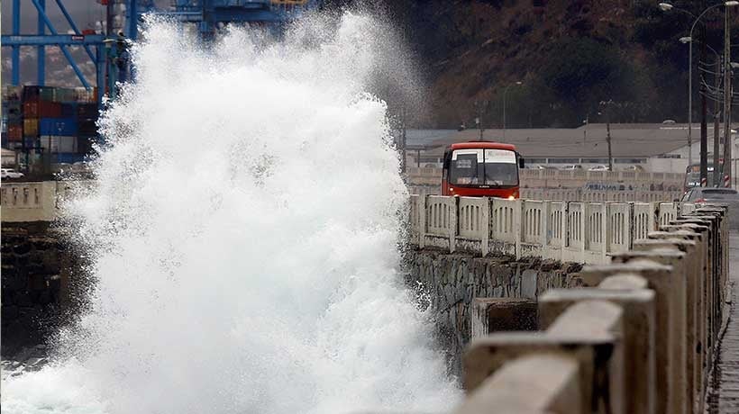 Anuncian marejadas para la Zona Costera de la Región de Valparaíso