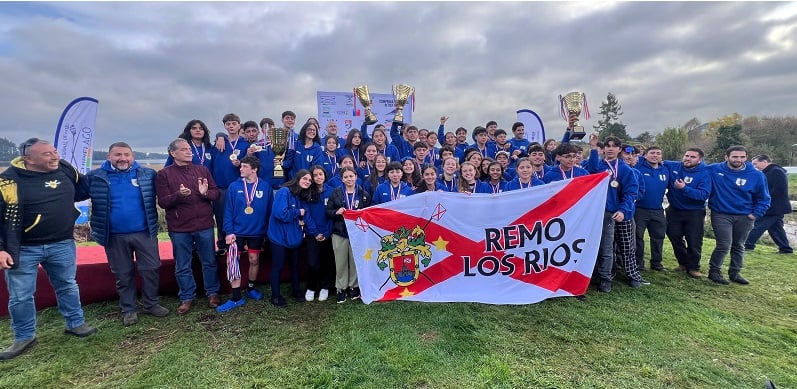 Asociación Austral de Remo ganó el Campeonato Nacional de Asociaciones en Llanquihue