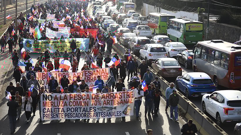 Pescadores marcharán por la cuota de la merluza mañana en Valparaíso