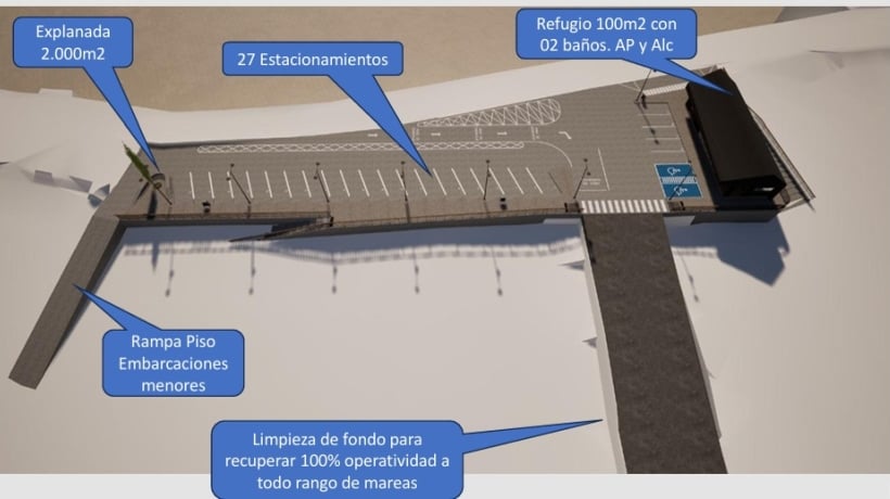 En junio adjudicarían las obras de la nueva rampa de acceso a la isla Puluqui de Calbuco