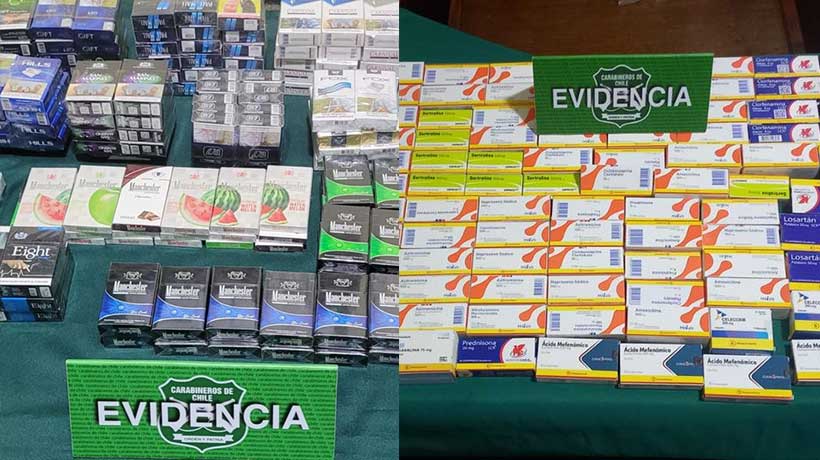 Dos mujeres detenidas por venta de cigarrillos y medicamentos de forma ilegal en Viña