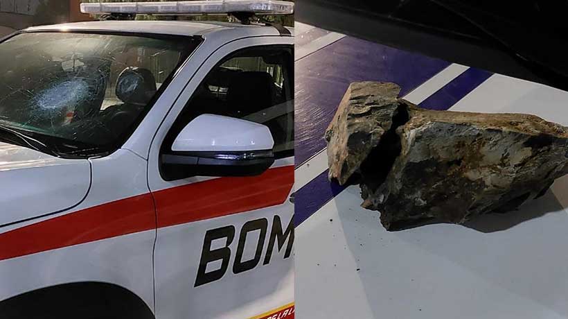 Bomberos de La Ligua sufren “atentado en la ruta”: desconocido lanzó piedra contra vehículo