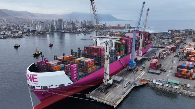 Iquique Terminal Internacional recibió por primera vez a la nave ONE Sphere