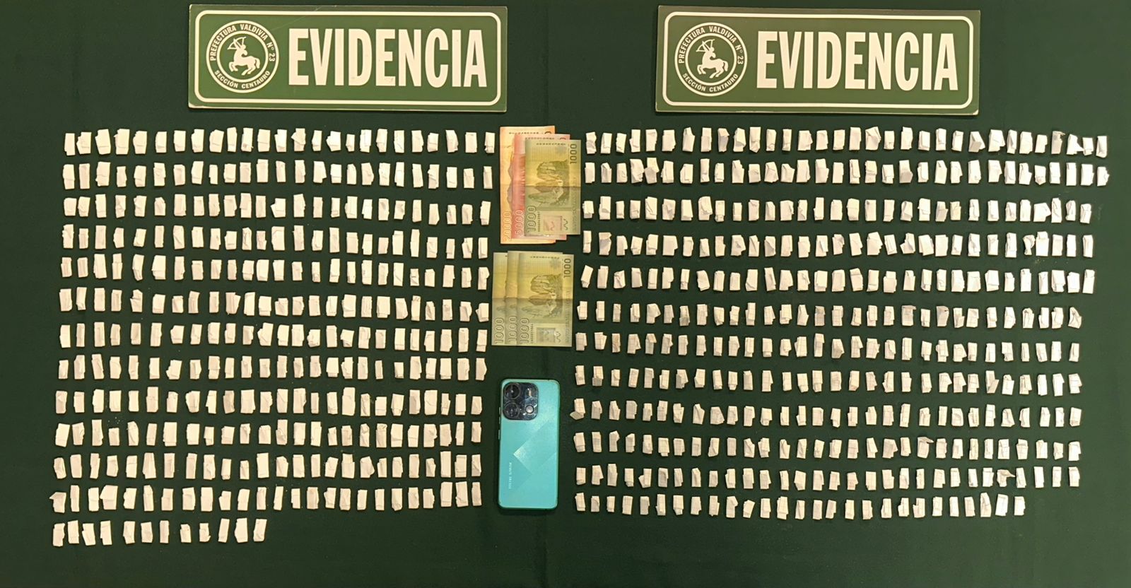 Detienen a dos sujetos por microtráfico de drogas en Valdivia