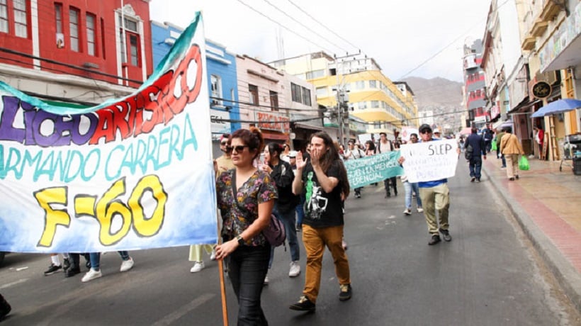 Profesores realizarán marcha en jornada de paro por 24 horas este jueves