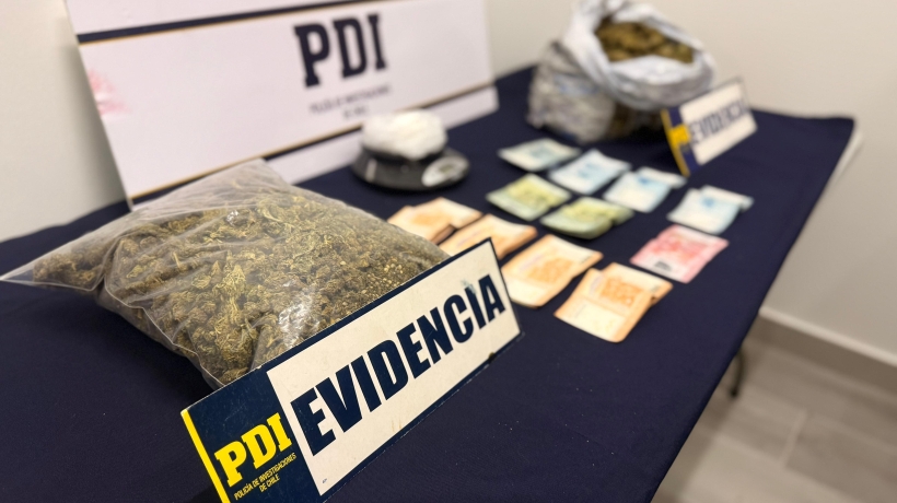 Pareja fue detenida en allanamiento en Puerto Montt: incautaron más de 2,5 kilos de droga
