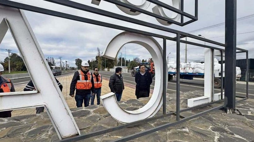 MOP retirará monolito para mejorar visibilidad en cruce El Carmen de Ruta N 59