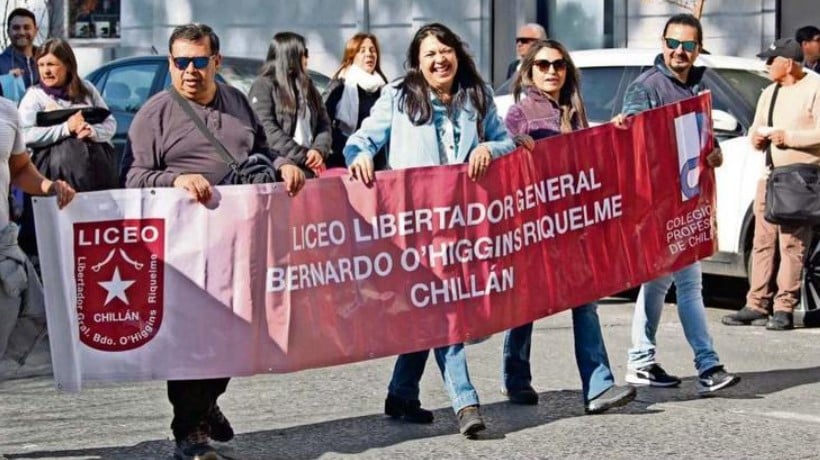 Ñuble: Colegio de Profesores cifró en 80% adhesión a paro nacional