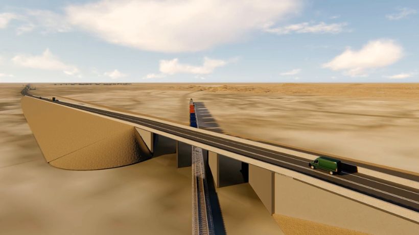 Construirán paso sobre nivel en cruce ferroviario ubicado en límite de Sierra Gorda y María Elena