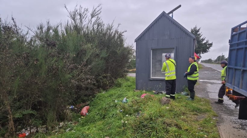 Ancud inicia nueva campaña de limpieza en la Ruta 5