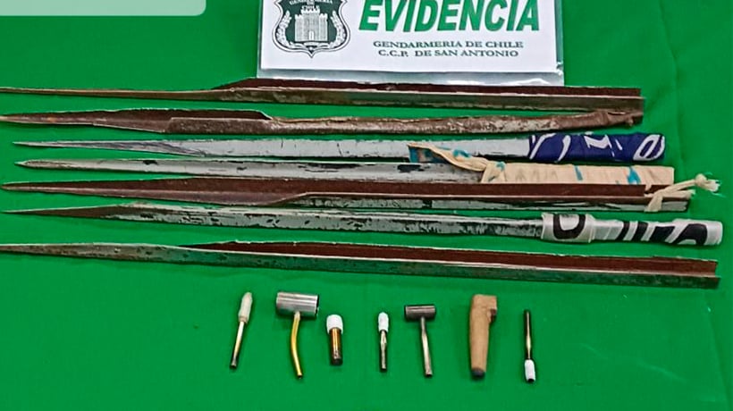 Allanamientos a cárceles de la Región de Valparaíso: se incautaron armas blancas, celulares y droga