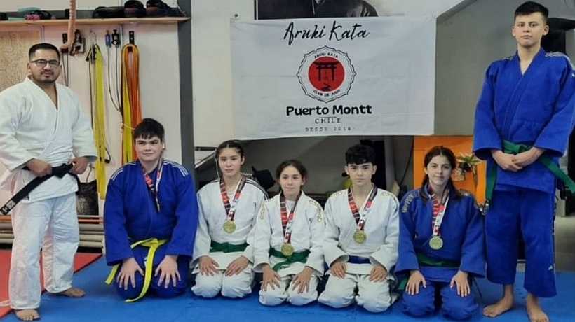 Judocas de Puerto Montt obtuvieron cinco medallas en el Campeonato Nacional Federado