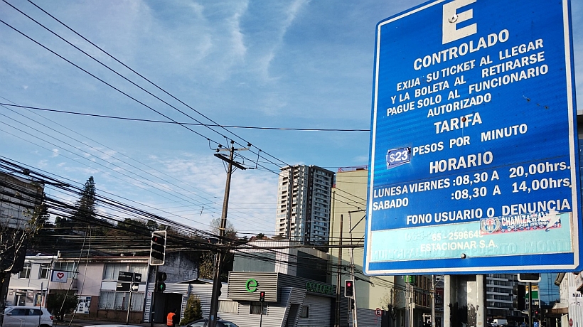 En Puerto Montt aprobaron concesión para nuevo servicio de parquímetros nocturnos