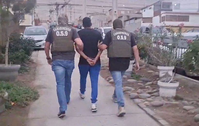 En Arica detienen a integrante de banda Los Pulpos, vinculada a extorsiones y delitos violentos