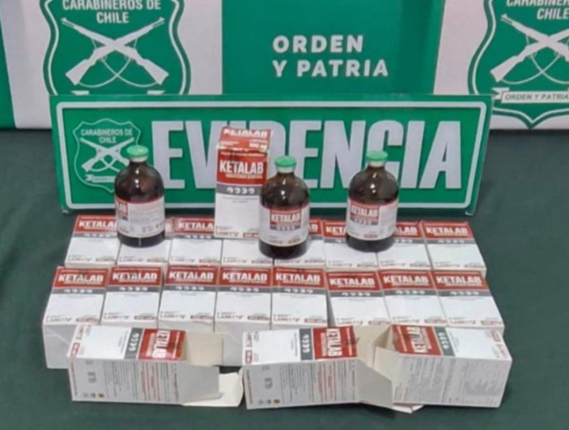 Detienen a dos personas que transportaban frascos con ketamina en las comunas de Alto Hospicio y Colchane