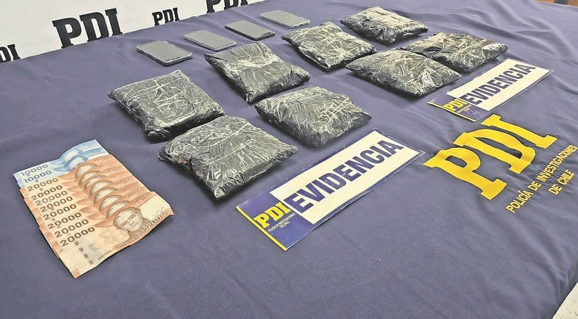 Dos narcotraficantes caen con 4,6 kilos de ketamina en control de Cuya