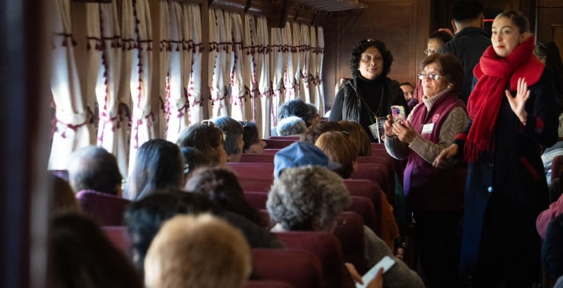Tren del Recuerdo emocionó a vecinos de la provincia de Quillota en el Día de los Patrimonios