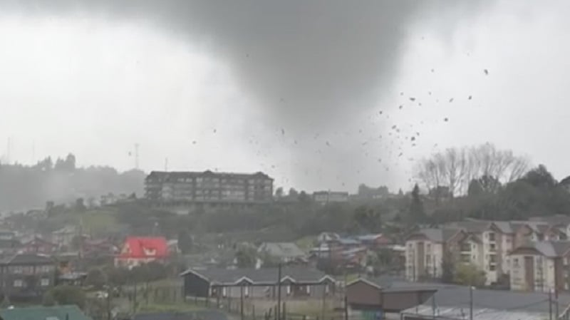 Alarma meteorológica por posibles tornados o trombas marinas en tres regiones: Los Ríos, Los Lagos y La Araucanía