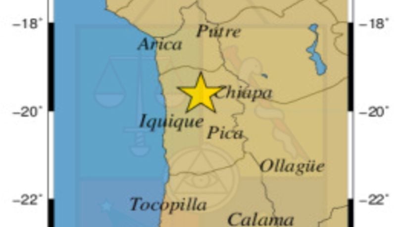 Sismo de 5.8 se percibió la noche del domingo en Tarapacá