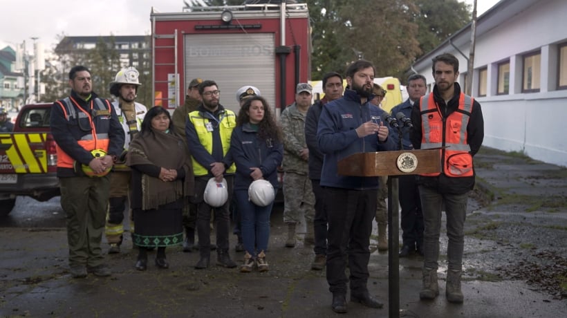 Presidente Boric anunció Bono de Recuperación para las familias afectadas por tornado en Puerto Varas