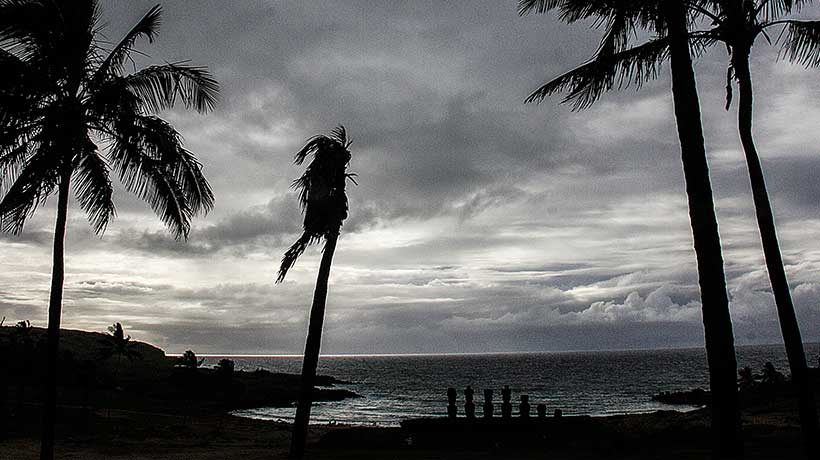 DMC emite aviso por precipitaciones en Rapa Nui: se estiman hasta 30 mm de agua caída