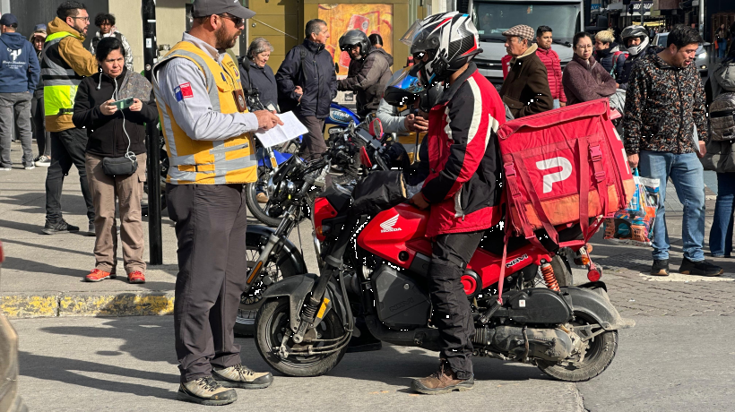 Fiscalización a motociclistas arrojó alto incumplimiento a normativas de tránsito en Concepción: el operativo culminó con 14 retiros de vehículos