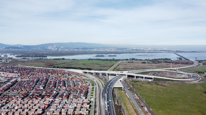 Refuerzan información sobre desvíos en la fase final de la construcción de puentes en el Gran Concepción