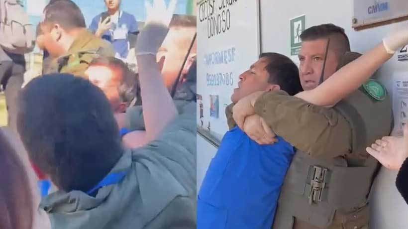 Carabineros asegura que funcionario de salud agredió a policía en Viña: 5 detenidos