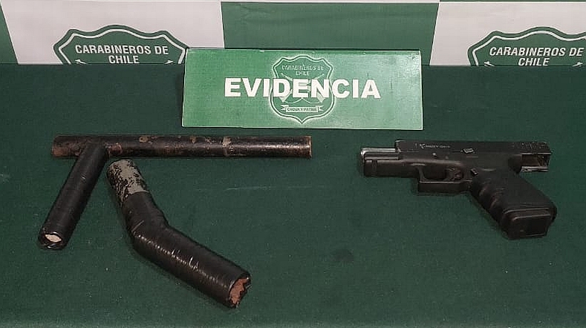 Tres sujetos detenidos con armas hechizas en Dalcahue