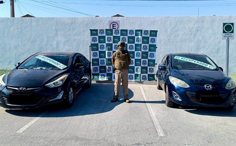 Cinco detenidos de banda dedicada a la receptación de vehículos en Arica