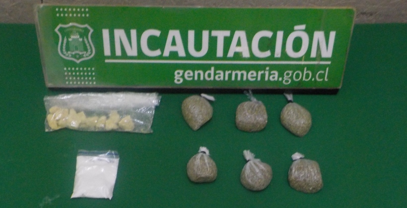 Mujer fue detenida tras intentar ingresar droga a la cárcel de Los Andes