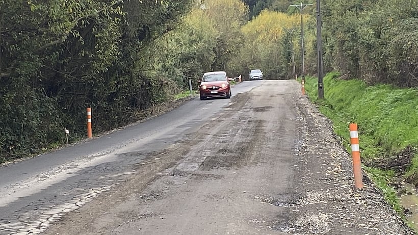 Conductores y vecinos denuncian el abandono de obras en camino viejo Osorno–Río Negro