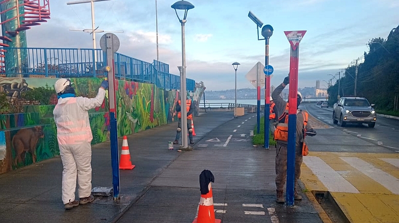 Presentarán querella por rayados en el sector Pelluco de Puerto Montt