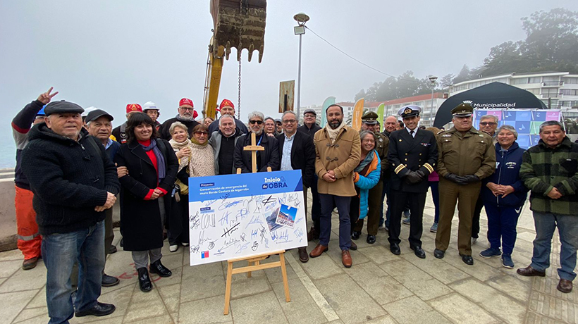 Algarrobo inicia construcción del nuevo borde costero con millonaria inversión