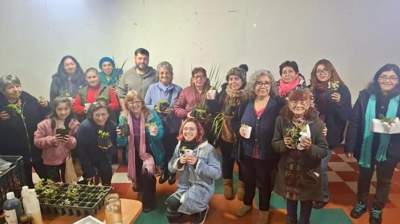 Castro: Vecinas y vecinos de Villa Los Presidentes se capacitan en jardinería para promover el cuidado del medio ambiente