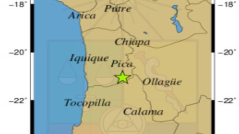 Sismo de 4.5° se registró durante esta tarde en la Región de Tarapacá