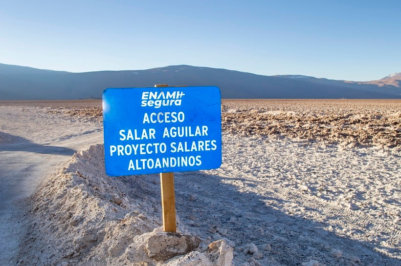 Enami: pruebas de extracción directa de litio arrojan reducción en huella ambiental en proyecto Salares Andinos en Atacama
