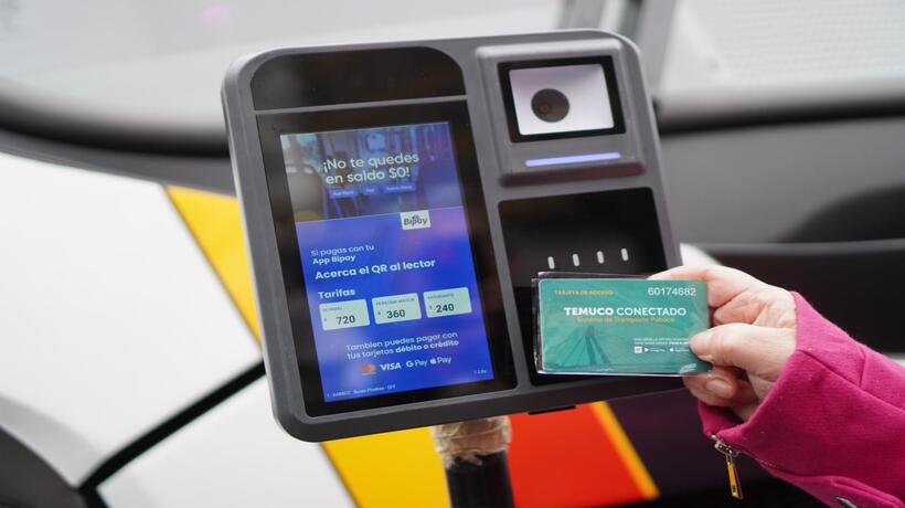 Inicia el pago electrónico en los servicios de buses de Temuco-Padre Las Casas