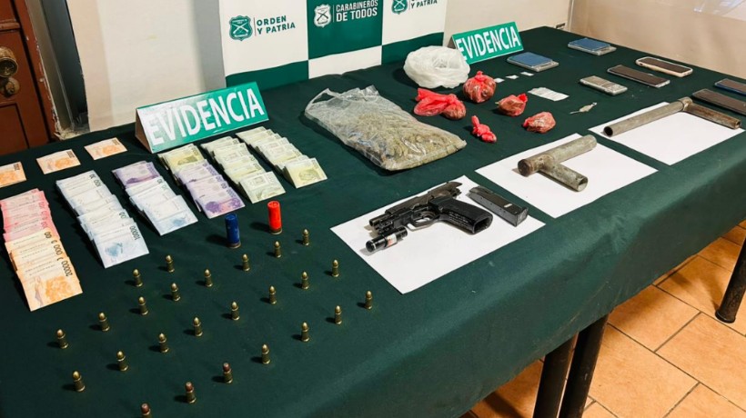Desbaratan banda criminal que comercializaba drogas en sector oriente de Chillán
