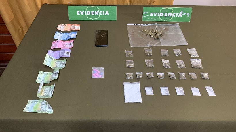 En bicicleta y portando distintos tipos de drogas detectaron a hombre en Frutillar