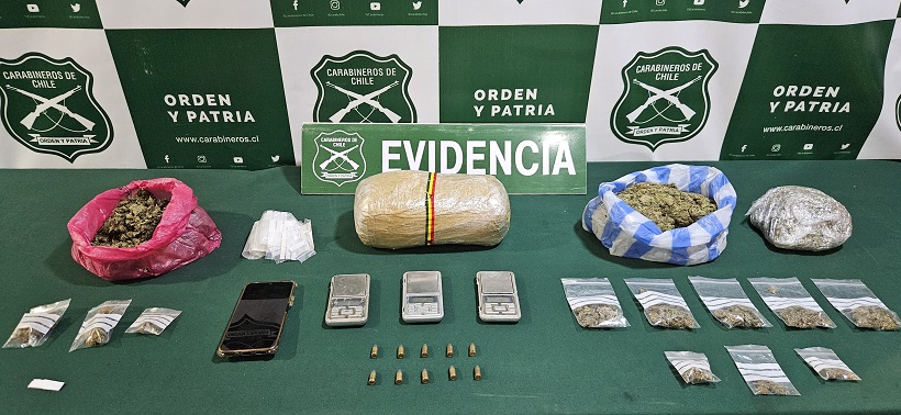 En sector Cabo Aroca, OS7 desarticula punto de distribución de drogas en Arica