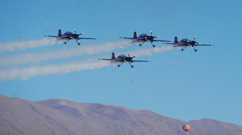 Halcones de la FACh deslumbraron con presentación en Iquique