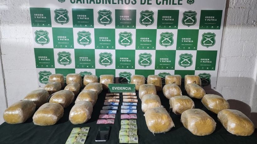 Ciudadano boliviano llevaba 30 kilos de marihuana en equipaje: fue detenido en Calama