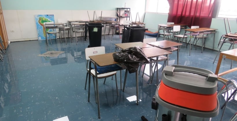 Colegios públicos de Valparaíso sufrieron con las precipitaciones