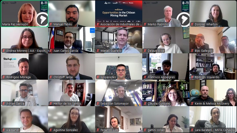 Exponor y Teck realizan webinar para inversionistas canadienses sobre oportunidades de negocios en minería