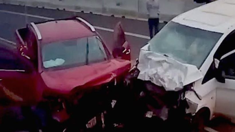 Siete heridos dejó accidente en la Ruta B-1 al sur de Tocopilla